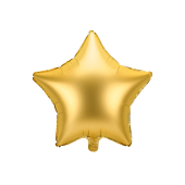 Folija balona zvaigzne, 48 cm, zelta
