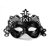 Party Mask with ornament, black