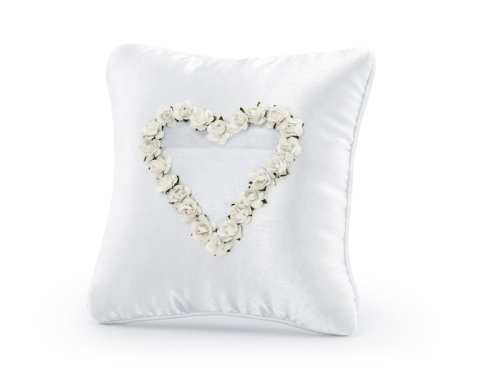 Ring bearer pillow, white, 20 x 20cm Ring bearer pillow, white, 20 x 20cm