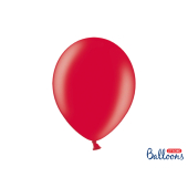 Spēcīgi baloni 30 cm, metāliski magoņu sarkani (1 pkt / 100 gab.)