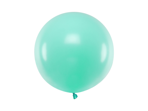 Круглый воздушный шар 60см, пастельный светлый мятный цвет
