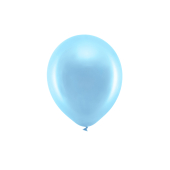 Varavīksnes baloni 23 cm metāliski, zili (1 gab. / 100 gab.)
