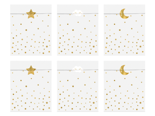 Пакеты для угощений Little Star, 13x14см (1 упаковка / 6 шт.) Пакеты для угощений Little Star, 13x14см (1 упаковка / 6 шт.)