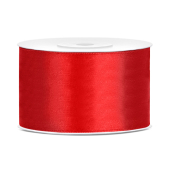 Satin Ribbon, red, 38mm/25m