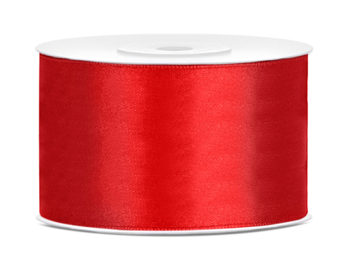 Satin Ribbon, red, 38mm/25m
