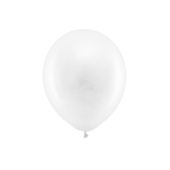Varavīksnes baloni 30 cm pasteļtoņi, balti (1 gab. / 100 gab.)