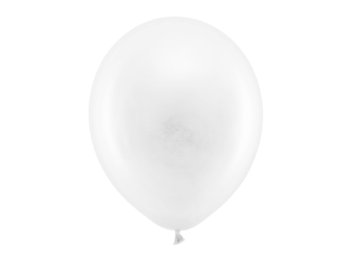 Varavīksnes baloni 30 cm pasteļtoņi, balti (1 gab. / 100 gab.)