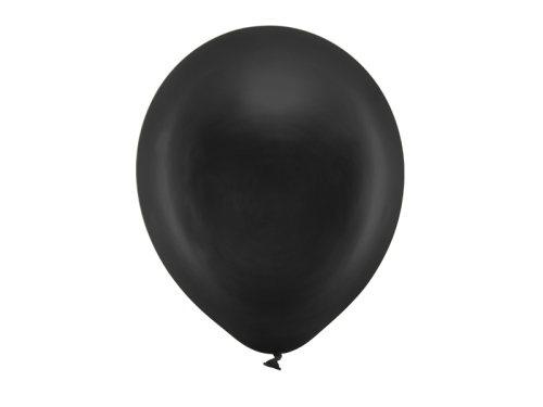 Воздушные шары Rainbow Balloons 30см металлик, черные (1 шт. / 100 шт.)