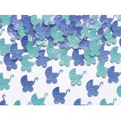 Confetti Prams, blue and sky-blue, 15g