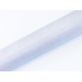 Organza Glittery, white, 0.36 x 9m (1 pc. / 9 lm)