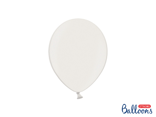 Воздушные шары Strong Balloons 23см, чистый белый металлик (1 шт. / 100 шт.)