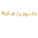 Reklāmkarogs Dia de Los Muertos - Fiesta de Los Muertos, zelts, 22x160cm