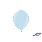Spēcīgi baloni 23 cm, metāliski mazuļu zili (1 gab. / 100 gab.)