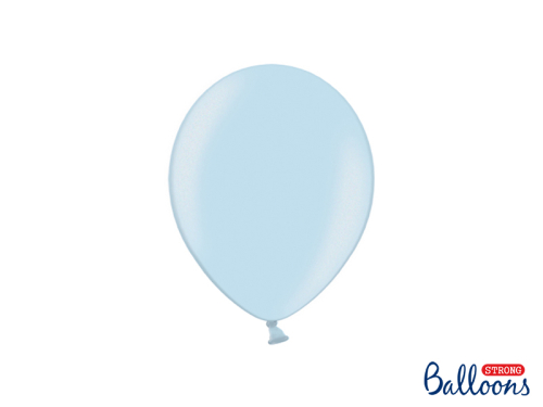 Воздушные шары Strong Balloons 23см, металлик Baby Blue (1 шт. / 100 шт.)