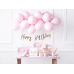 Reklāmkarogs Daudz laimes dzimšanas dienā, rozā zelts, 16,5x62 cm