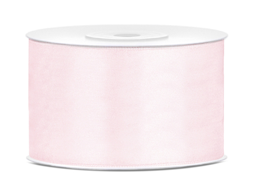 Satin Ribbon, light powder pink, 38mm/25m Satin Ribbon, light powder pink, 38mm/25m