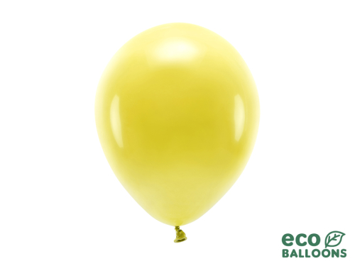 Eko baloni 26 cm pasteļtoņi, tumši dzelteni (1 gab. / 10 gab.)