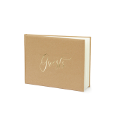 Guest Book Guests, 24x18.5cm, kraft, 22 pages