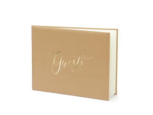 Guest Book Guests, 24x18.5cm, kraft, 22 pages Guest Book Guests, 24x18.5cm, kraft, 22 pages