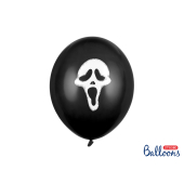 Balloons 30cm, Scream, Pastel Black (1 pkt / 6 pc.)