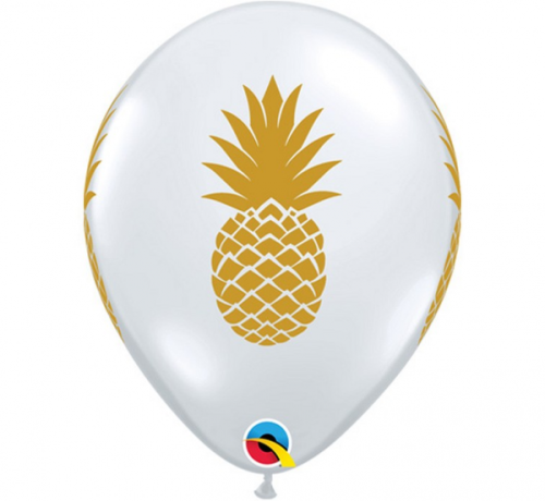 Apdrukāts lateksa balons "Pineapple" (30 cm)
