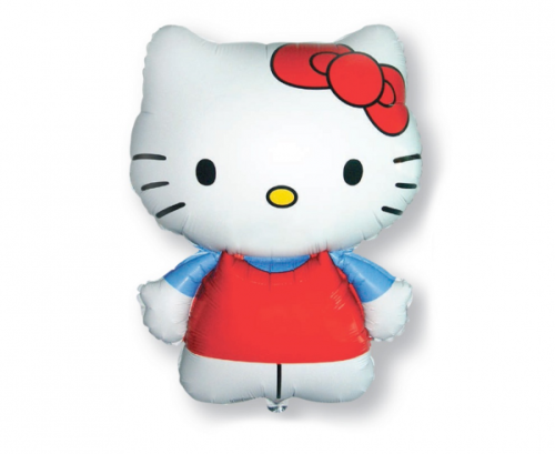 Воздушный шар фольги 24" FX - Hello Kitty (красный лук)