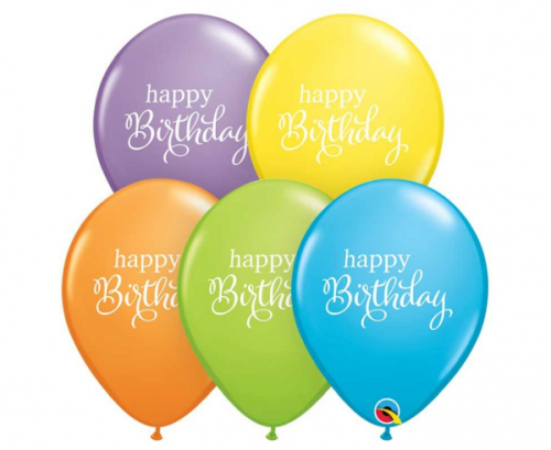 Apdrukāts lateksa balons BRT Happy Birthday (30 cm)