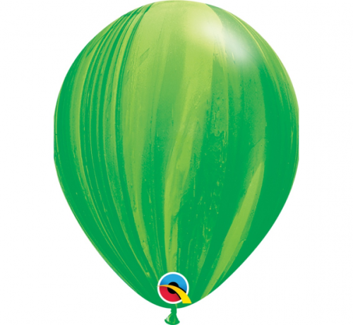 Apdrukāts lateksa balons", pastel green agate (30 cm)