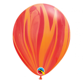Apdrukāts lateksa balons", pastel red agate (30 см)