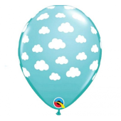 Apdrukāts lateksa balons Clouds (30 cm)