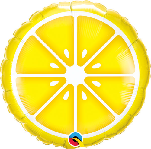 Воздушный шар из фольги 45 см Lemon, yellow