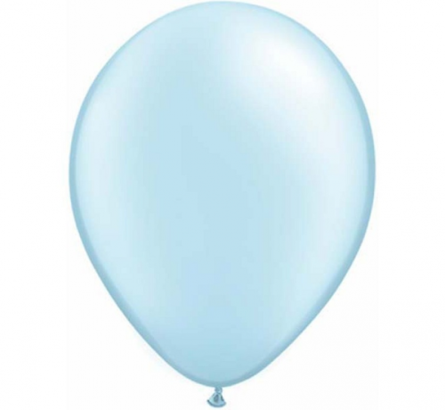 Apdrukāts lateksa balons  metalic light blue (30 cm)