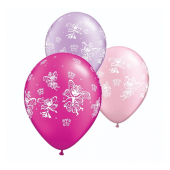 Apdrukāts lateksa balons"with overprint " Fairies and butterflies " (30 см)