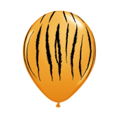 Apdrukāts lateksa balons"with overprint." Tiger - stripes " (30 см)