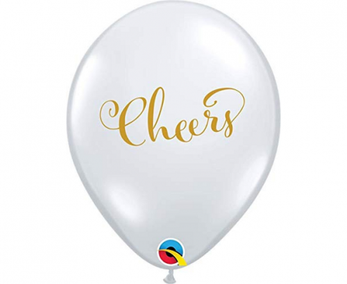 Apdrukāts lateksa balons Cheers (30 cm)