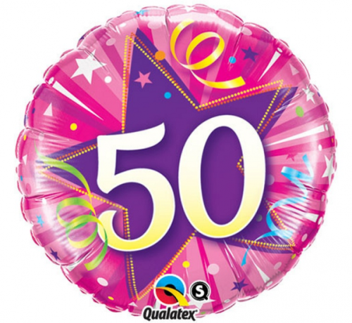 45 cm Folija balons CIR "50", pink