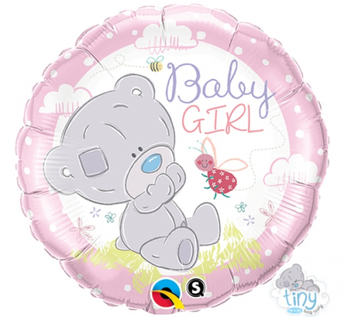 Воздушный шар из фольги 45 см - "Teddy Bear Baby Girl "