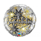 45 cm Folija balons Congratulations "(elegant)