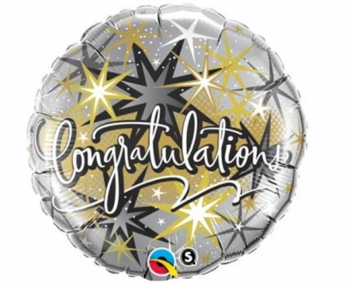 Воздушный шар из фольги 45 см Congratulations "(elegant)