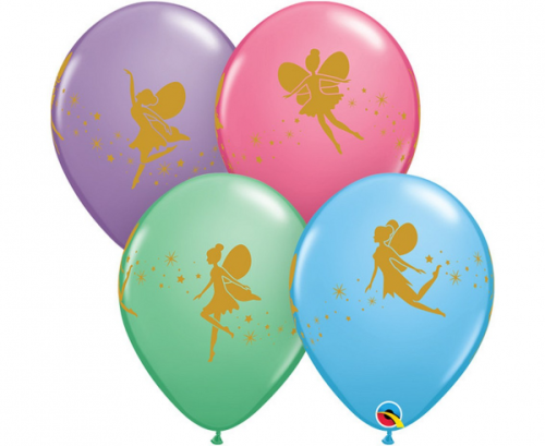 Apdrukāts lateksa balons Fairies (30 cm)