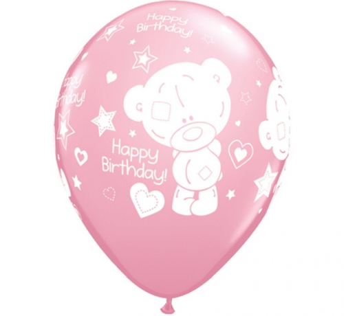 Apdrukāts lateksa balons "Me To You Tatty Teddy Happy Birthday"  (30 cm)