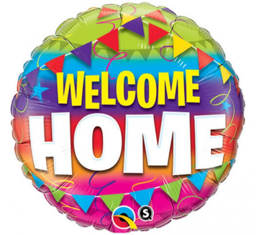 Воздушный шар из фольги 45 см - "Welcome Home"