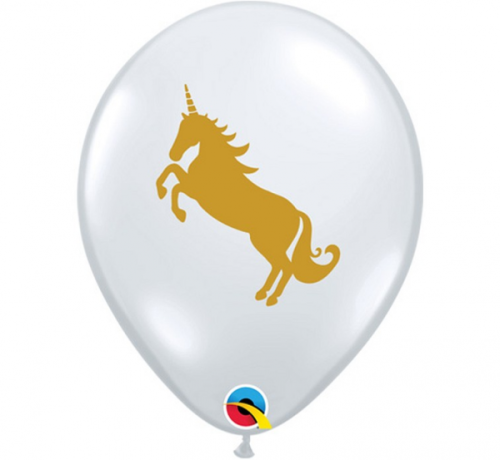 Apdrukāts lateksa balons "Unicorn" (30 cm)