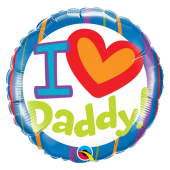 Воздушный шар из фольги 45 см "I (Heart) Daddy"