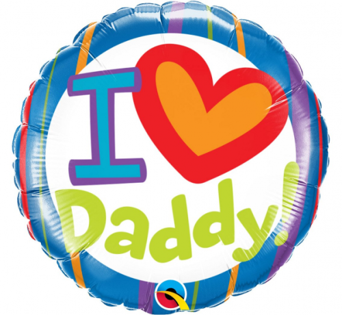 Воздушный шар из фольги 45 см "I (Heart) Daddy"