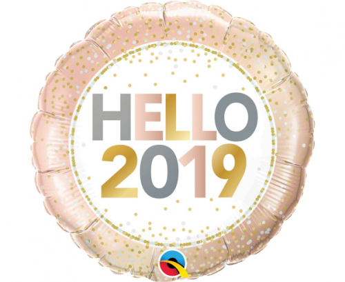 45 cm Folija balons - Hello 2019