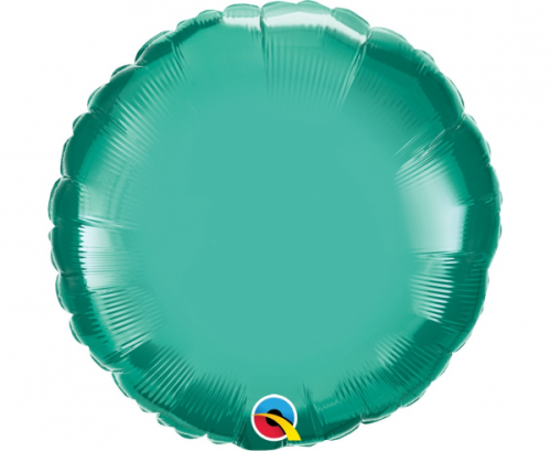 Воздушный шар из фольги 45 см chrome green