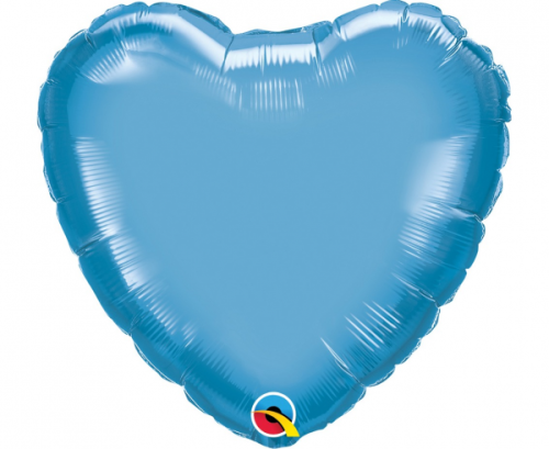 Воздушный шар из фольги 45 см HRT Chrome blue Plain foil