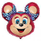 Folijas balons 75 cm FX -" Babsy Mouse "(sarkans)
