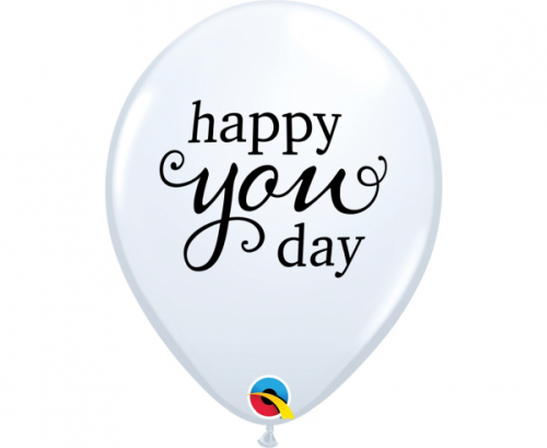 Apdrukāts lateksa balons Happy You Day (30 cm)
